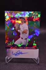 Will Gasparino Auto /9 2024 Leaf Vivid Grey Crystal UCLA Bruins #BA-WG1