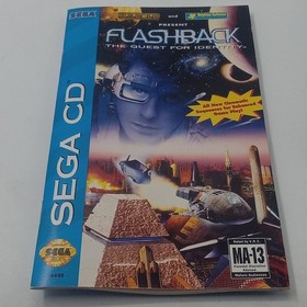 Sega CD Flashback The Quest for Identity Complete CIB W/ Registration Untested 