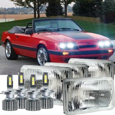 4pcs 4x6 Led Headlights H4 Bulbs For 1977-1986 Chevrolet Caprice Monte Carlo 4pcs 4x6 Led Headlights H4 Bulbs For 1977-1986 Chevrolet Caprice Monte Carlo