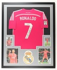 Cristiano Ronaldo Signed Autographed Jersey Framed Pink Real