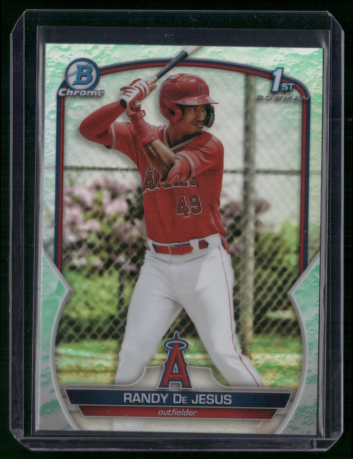 2023 Bowman #BCP-19 Randy De Jesus Chrome Prospects Lunar Glow Refractors