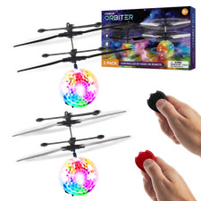 2-Pack: Force1 Orbiter Flying Orb Ball Hand Operated Drones