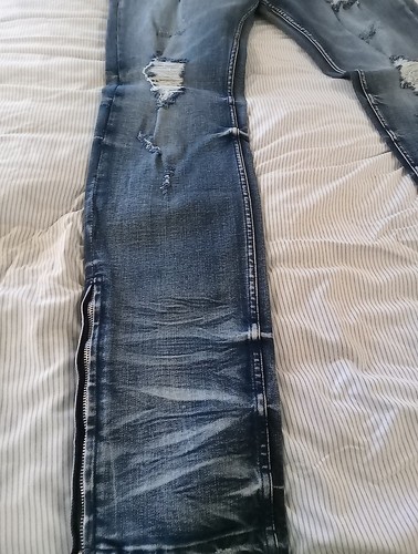 Rockstar original Jeans Men’s Size 36 Distressed Denim Blue - Picture 6 of 10