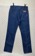 Wrangler Jeans Men 36x34 Fits 34x34 Blue Denim Western Cowboy 13MWZ Usa Made Vtg