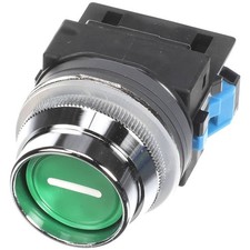 Biro 42MCY73 Start Button Assembly, Green