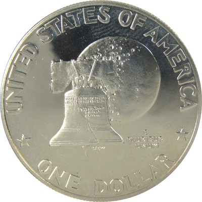 1976 S Type 1 Eisenhower Bicentennial Dollar Choice Proof Clad IKE