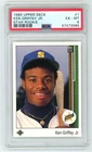 1989 UD Upper Deck Ken Griffey Jr Star Rookie PSA 6 EX-MT Baseball Card #1 HOF