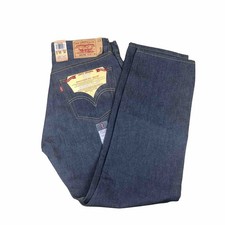 Vintage Levis 501 XX Shrink-To-Fit Deadstock Raw Blue Mexico Made Men Jean 33x30
