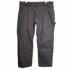 Caterpillar CAT Double Knee Work Pants Mens 39x27 Utility Carpenter Relaxed Gray