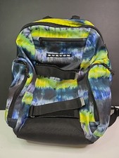 Burton Green Blue Backpack 18"x14" With 3 Dividers . Bilateral Side Pockets.