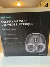 Nekteck Shiatsu Foot Massager Machine with Heat, Deep Kneading NFM0301GY