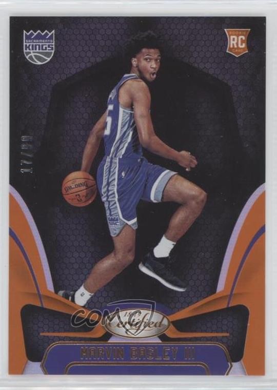 2018-19 Certified Mirror Orange 17/99 Marvin Bagley III #152 Rookie RC 8f4