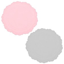 2Pcs Round Wax Seal Silicone Pad, Pink/Grey Wax Seal Mat