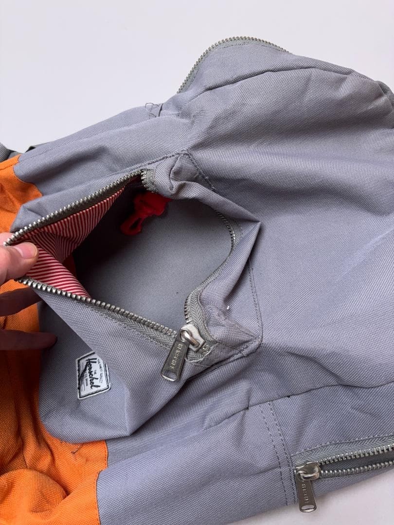 Herschel Gray Orange Backpack Backpack Japan - image 5