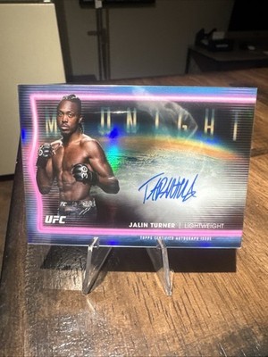 2025 Topps Midnight UFC - Horizon Signatures Jalin Turner #HNS-JT (AU)