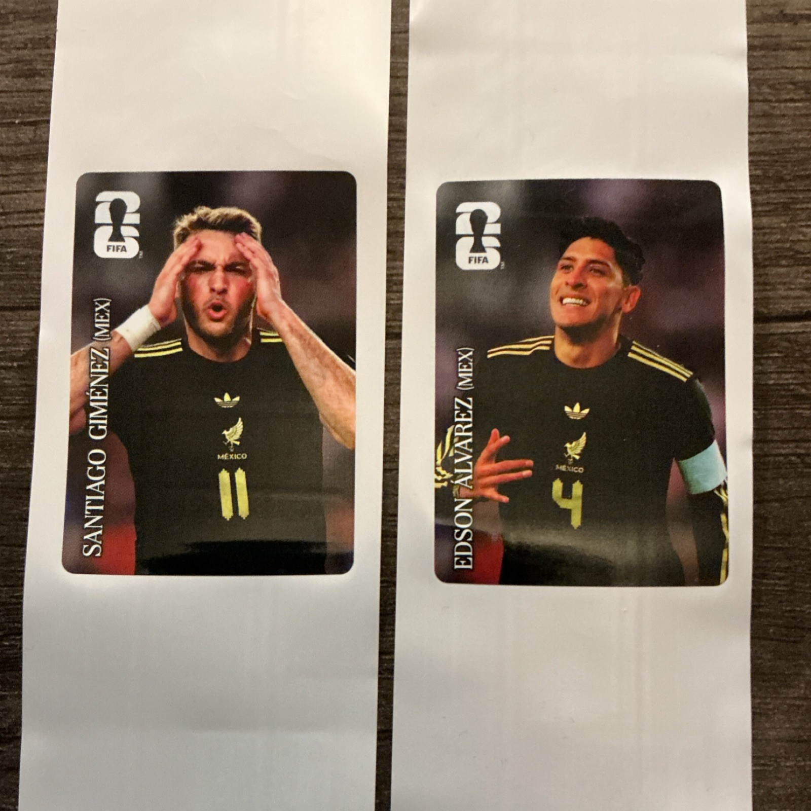 Santiago Giménez & Edson Álvarez  2026 FIFA World Cup Mexico Panini Stickers Lot