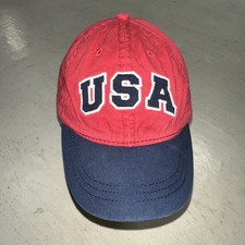 Youth Kids 4-7 USA American Red White Blue Patriotic Adjustable Baseball Cap Hat