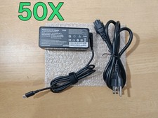 Lots of 50X : Lenovo, Dell, Hp 65W USB-C Charger With AC Adapter 20V 3.25