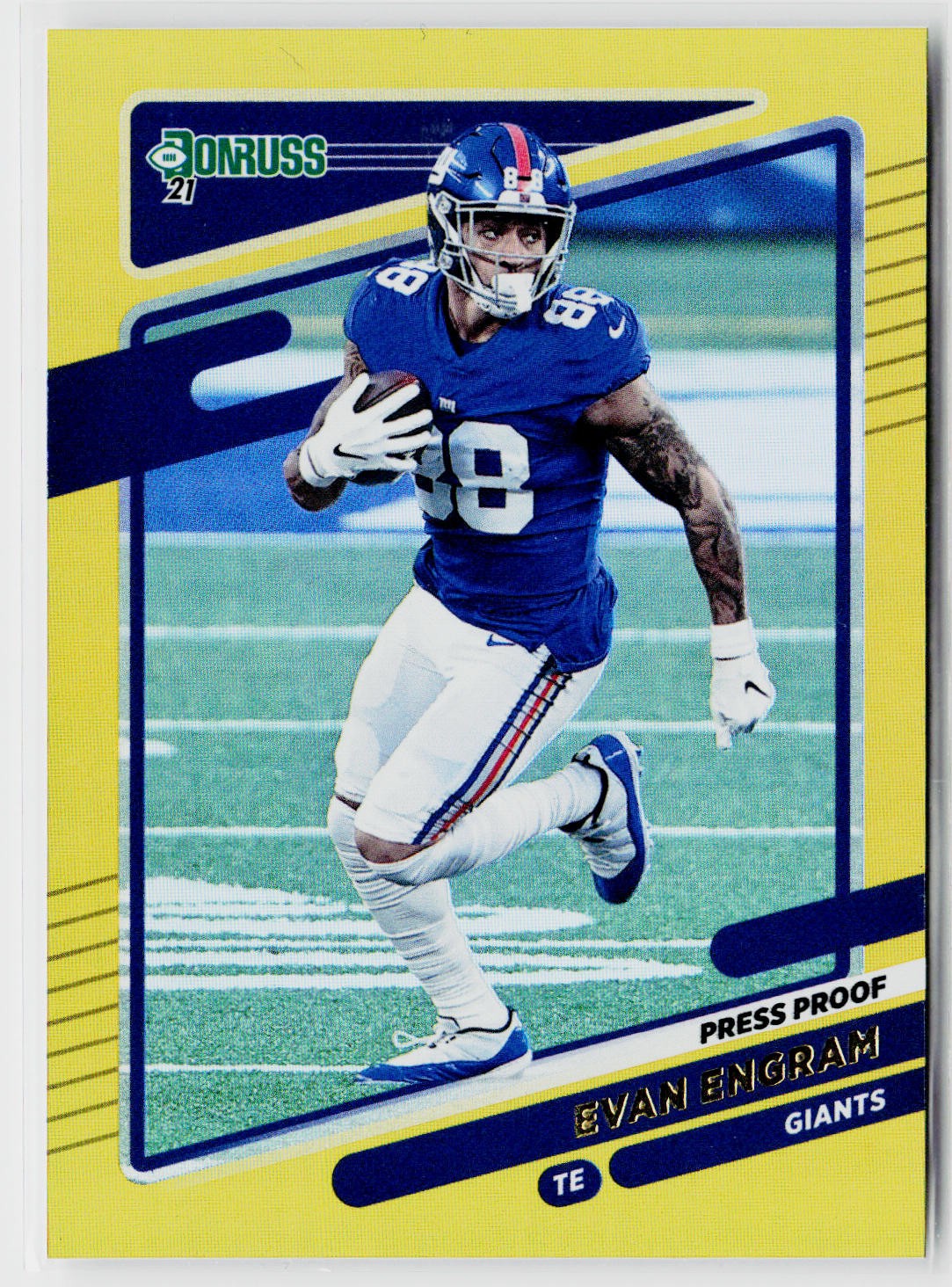 2021 Donruss #81 Evan Engram Press Proof Premium New York Giants
