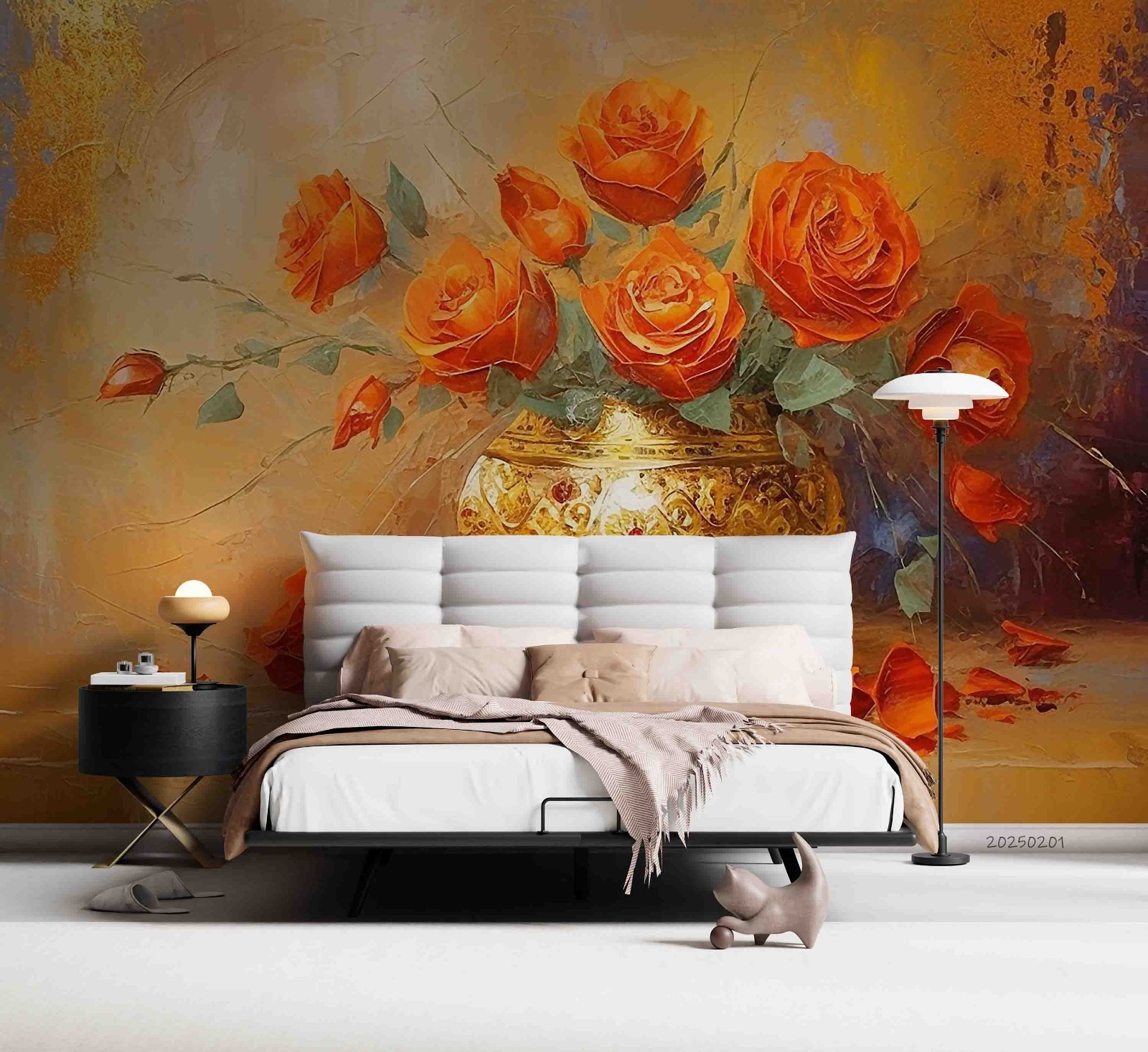 3D Flower Arrangement Oil Painting Wall Murals Wallpaper Murals Wall Sticker 3