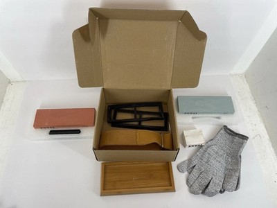 Knife Sharpening Stone Set Professional Whetstone 4 Side Grit 400/1000 3000/8000