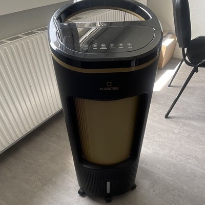 Klarstein Tragbare Klimaanlage schwarz/gold Digitaldisplay Tastenbedienung Timer