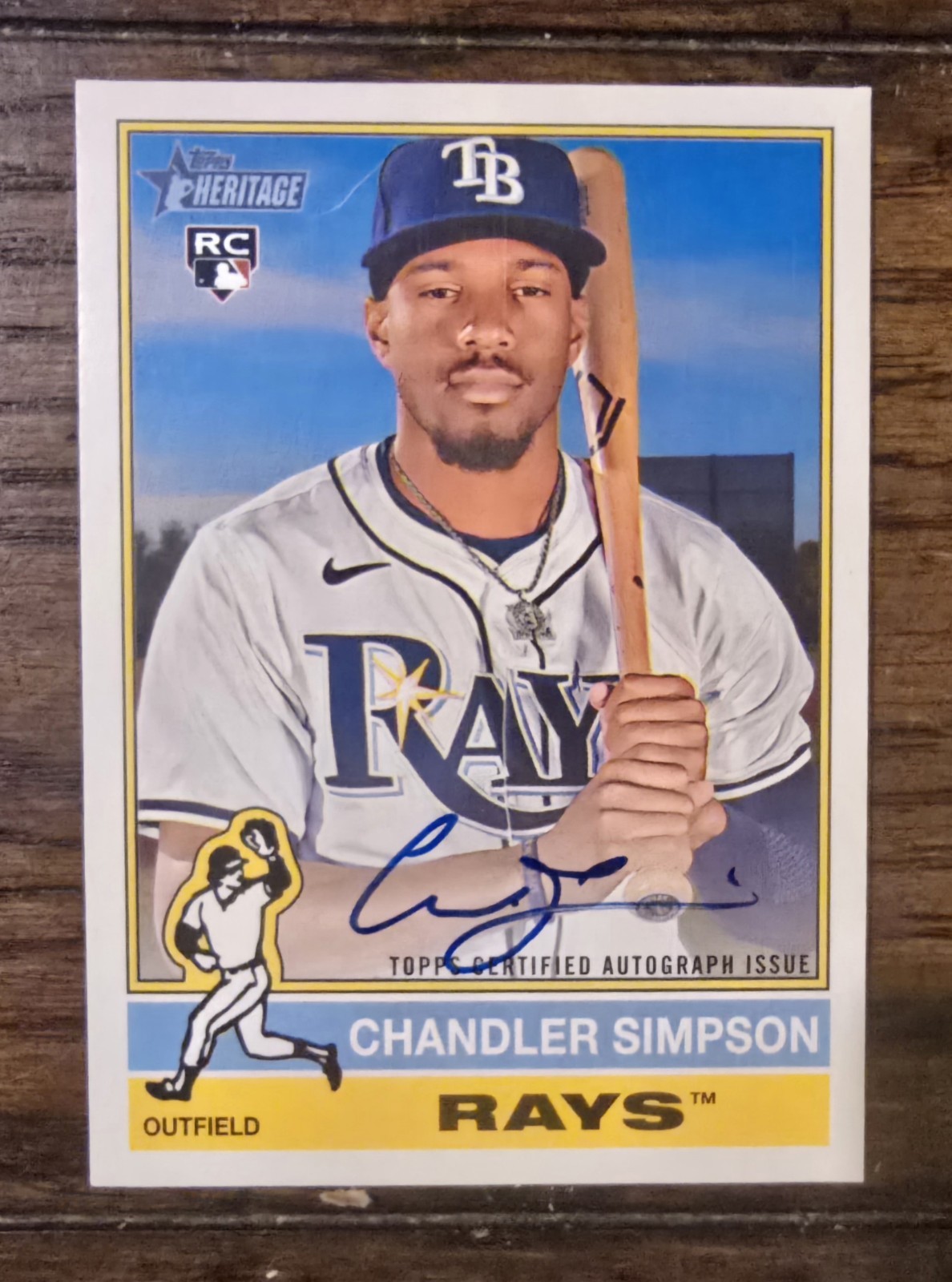 2025 Topps Heritage High Number CHANDLER SIMPSON RC Real One Auto #ROA-CH