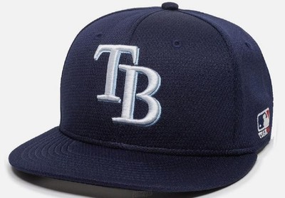 Tampa Bay Rays Men s Fitted Hat Cap Size S/M Team MLB Pro Flex New OC Sports