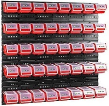 80x80 cm Modular Wall-Mounted Stacking Storage Boxes with Lids