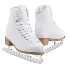 Womens Size 5 White Ice Skates for Recreational and Figure Skating Comfort