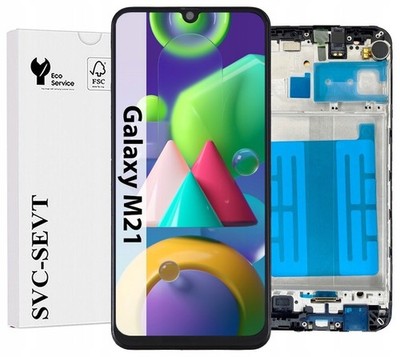 Original OEM Für Samsung Galaxy M21 M215 Display Bildschirm LCD +Rahmen