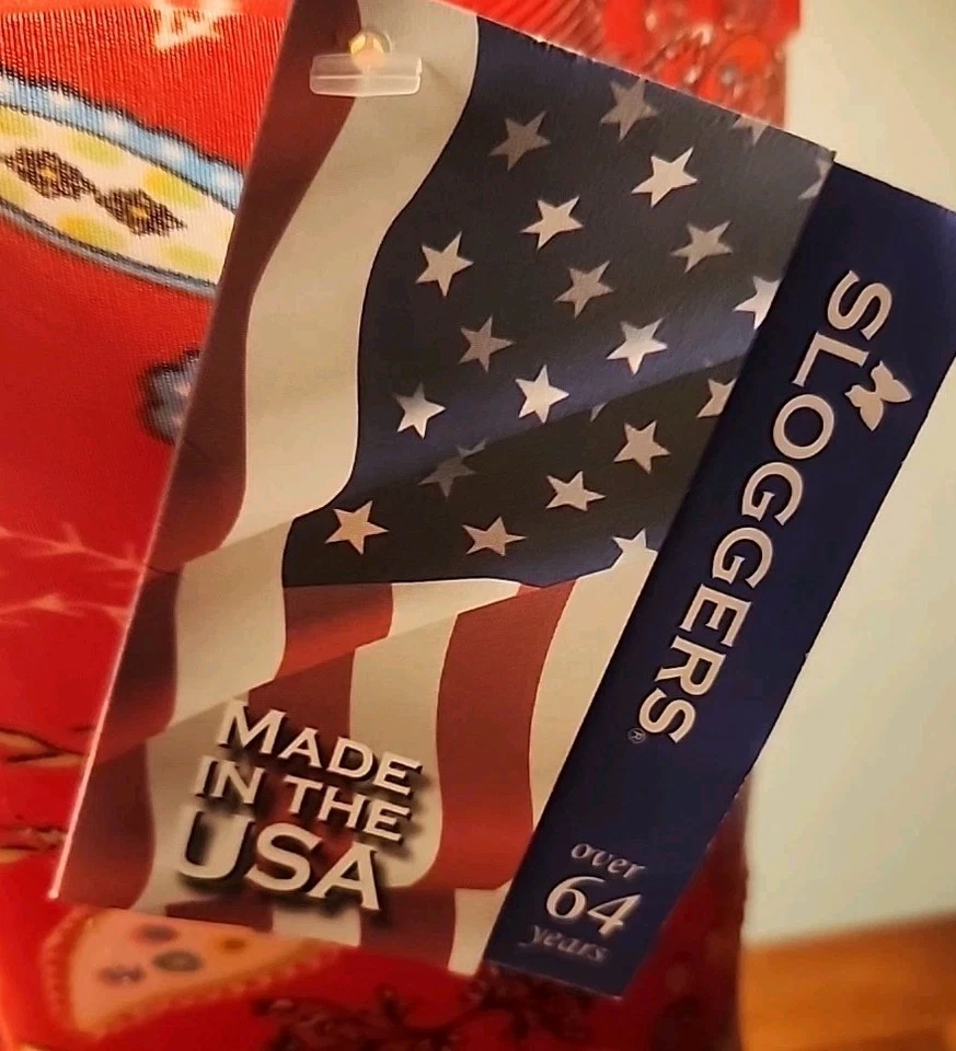 Botas de chuva e jardim Sloggers paisley vermelhas impermeáveis antiderrapantes feitas nos EUA 7 - Imagem 4 de 4