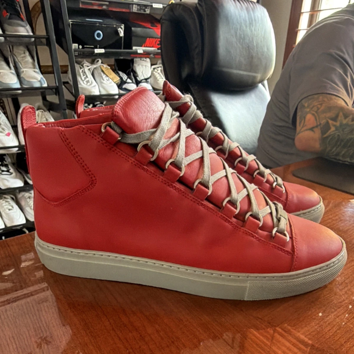 Gray Solid Casual Balenciaga Arena Shoes for Men for sale | eBay