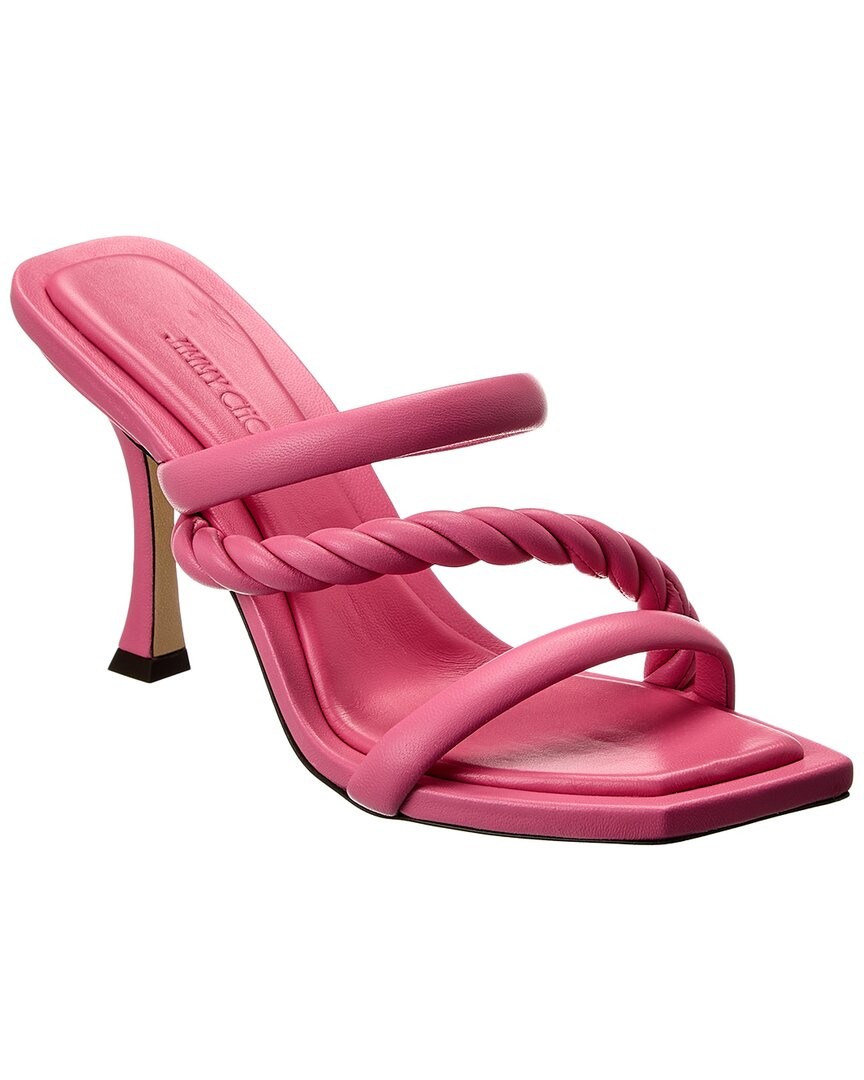 Jimmy Choo Diosa 90 Leather Sandal Womens Pink 36 62690₽