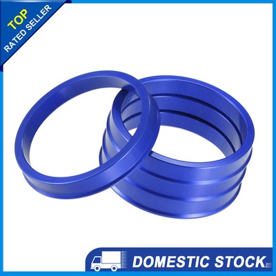 4 Pcs Auto Hub Centric Ringe OD 66,6mm ID 57,1mm Rad Bohrung Zentrum Spacer Blau