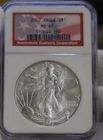 2002  US Silver Eagle $1 NGC MS69 Red Label