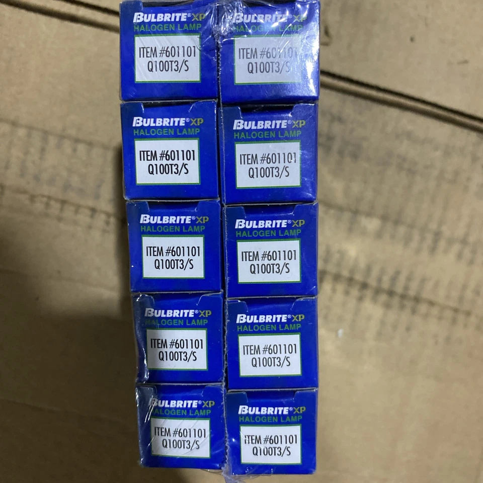 Lot - 10 - Bulbrite 601101 Q100T3/S Bulb J-Type T3 Recessed 100W 120V Clear - Image 3 of 4