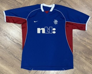 Rangers Nike 2001/2002 Home Shirt Size Adult XL 22inch P2P