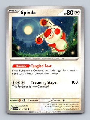 TCG Pokemon Karte Spinda PAR 151/182 Eng Masakazu Fukuda Paradox Rift