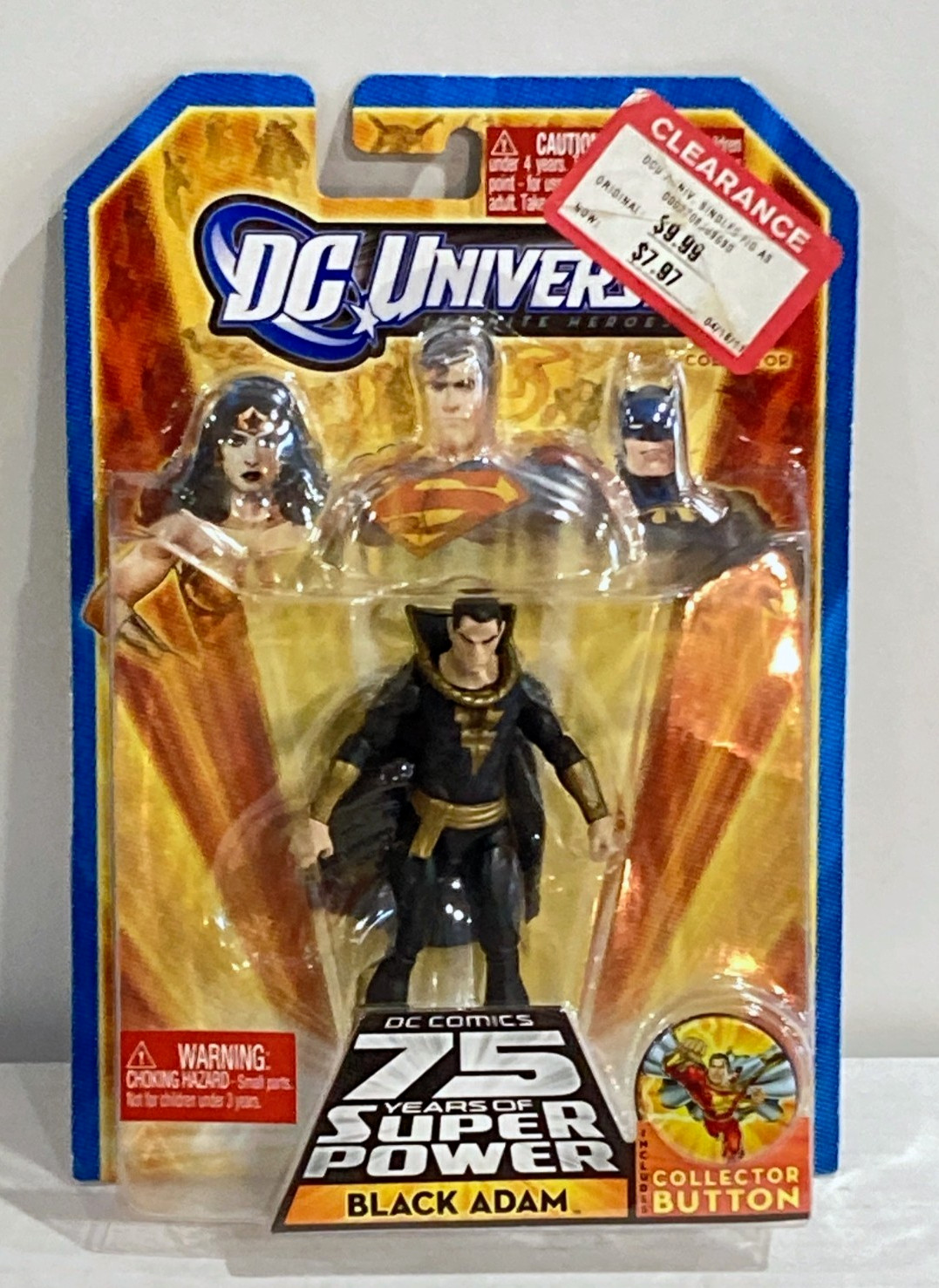 New Mattel 2009 DC Universe Infinite 75 Years Black Adam 3.7