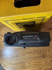 Working Kodak Carousel 750H Projector, Cord Included In back panel - No Trays