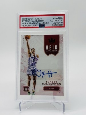 Panini 2020-21 Court Kings Heir Apparent Tyrese Haliburton Ruby Auto /75
