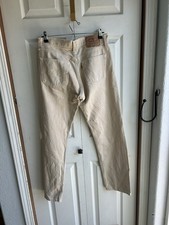 Vintage 90s Levi  s 501 XX Original Fit Ivory Denim Jeans Made In USA Sz 32 x 30