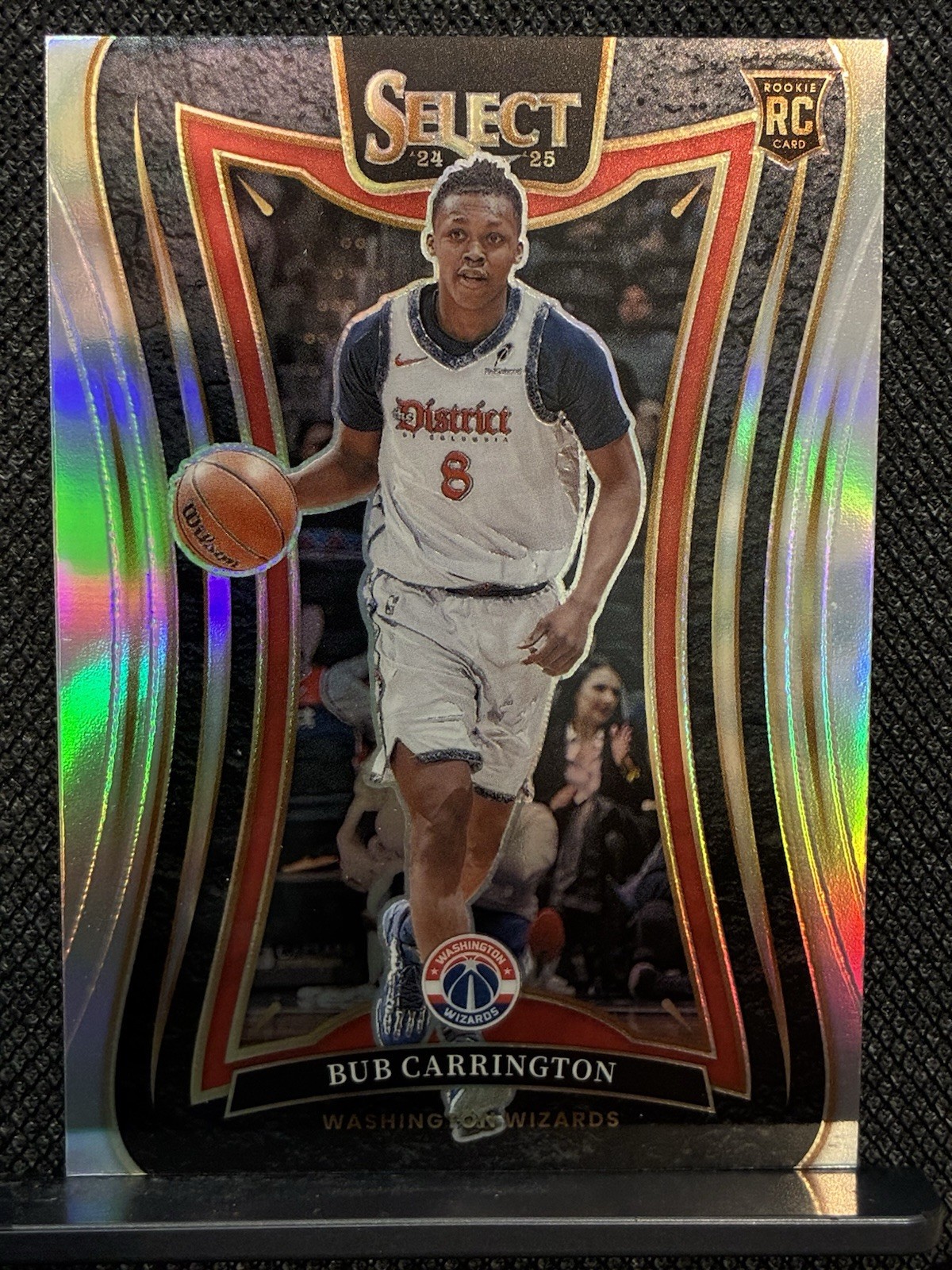 2024-25 Panini Select Bub Carrington Silver Prizm #386 RC Washington Wizards