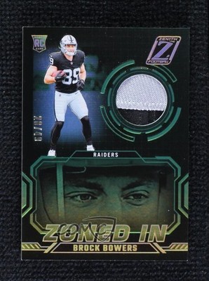 2024 Panini Zenith Zoned In Prime 28/49 Brock Bowers #ZI-BBS Rookie RC 1q7