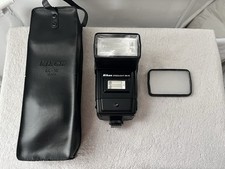 Near Mint Nikon SB-16 Speedlight Flash w/AS-9 shoe mount. Tested. Works.