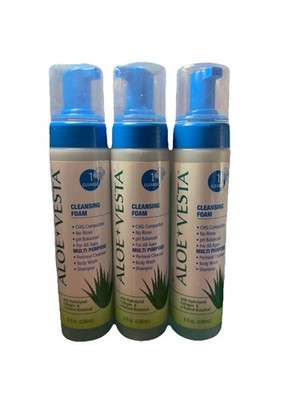 Aloe Vesta Cleansing Foam Multi-Purpose No Rinse 8 oz Each Lot Of 3 | eBay