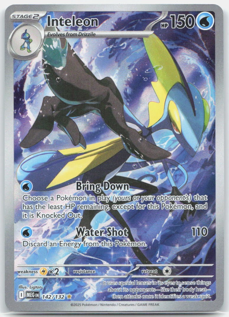 Inteleon Illustration Rare ME01: Mega Evolution 142/132 NM