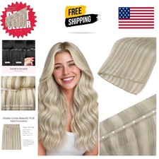 Breathable 18in Butterfly Weft Extensions   Natural Volume with Remy Human Hair