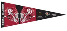 2025 Playoff 1st Round CFP Oklahoma Sooners Alabama Crimson Tide 12x30 Pennant